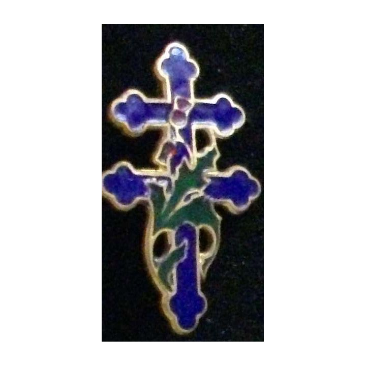 insigne du 20° corps d'armée en émail et avec des chardons au centre 1939 - 1940