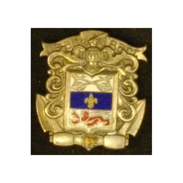 JEAN BART : insigne du bâtiment de ligne Jean Bart Courtois émail