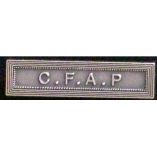 Barrette de décoration "C. F. A. P"