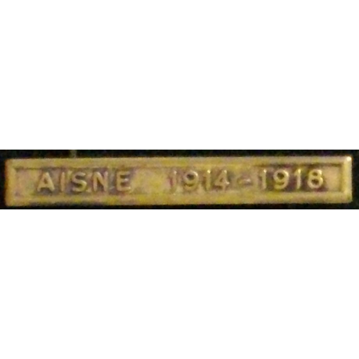 Barrette "Aisne 1914 - 1918" de la médaille du Chemin des Dames
