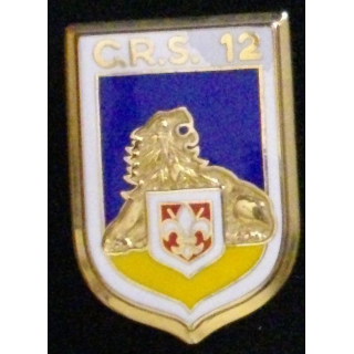 Insigne de la compagnie républicaine de sécurité CRS 12