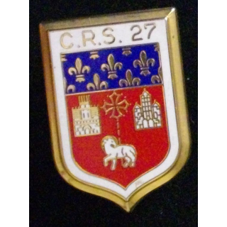 Insigne de la compagnie républicaine de sécurité CRS 27