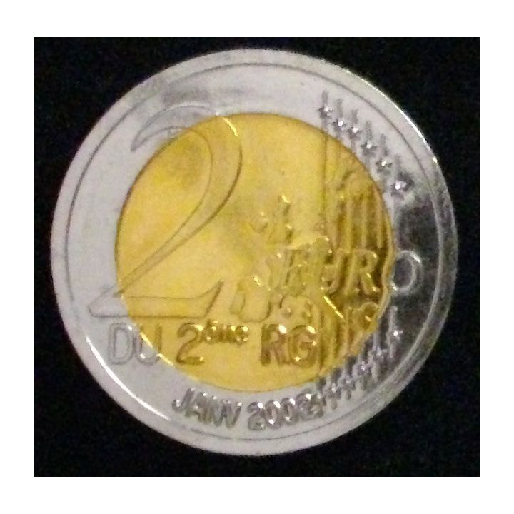 Pièce de 2 euros de la compagnie d'aide au déploiement du 2°RG