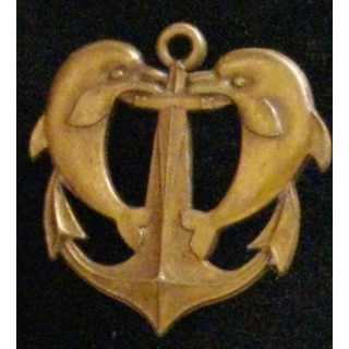 Insigne de brevet de plongeur de bord en bronze