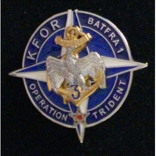 Insigne du 3° régiment d'infanterie de marine batfra n° 1 ops trident