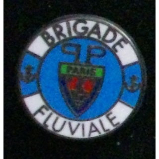 Pin's de la brigade fluviale de Paris bleu foncé
