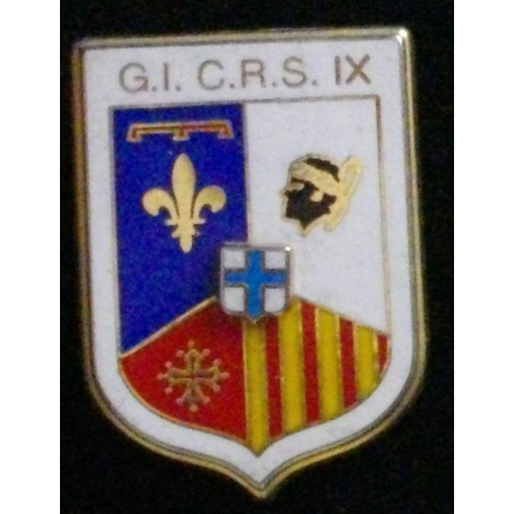 Insigne du groupement d'instruction de la CRS n° IX