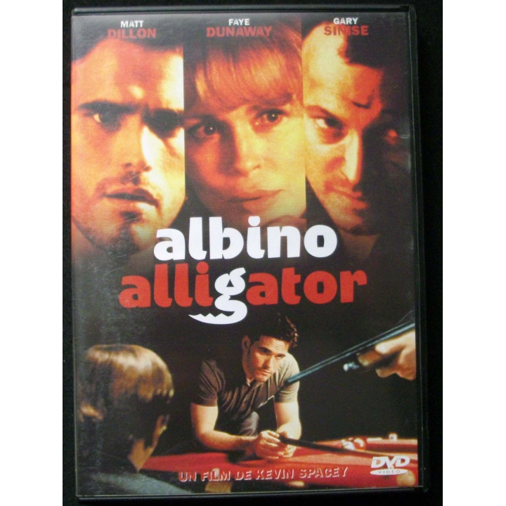 DVD intitulé " Albino Alligator " film de kevin Spacey avec Matt Dillon, Faye Dunaway et Gary Sinise