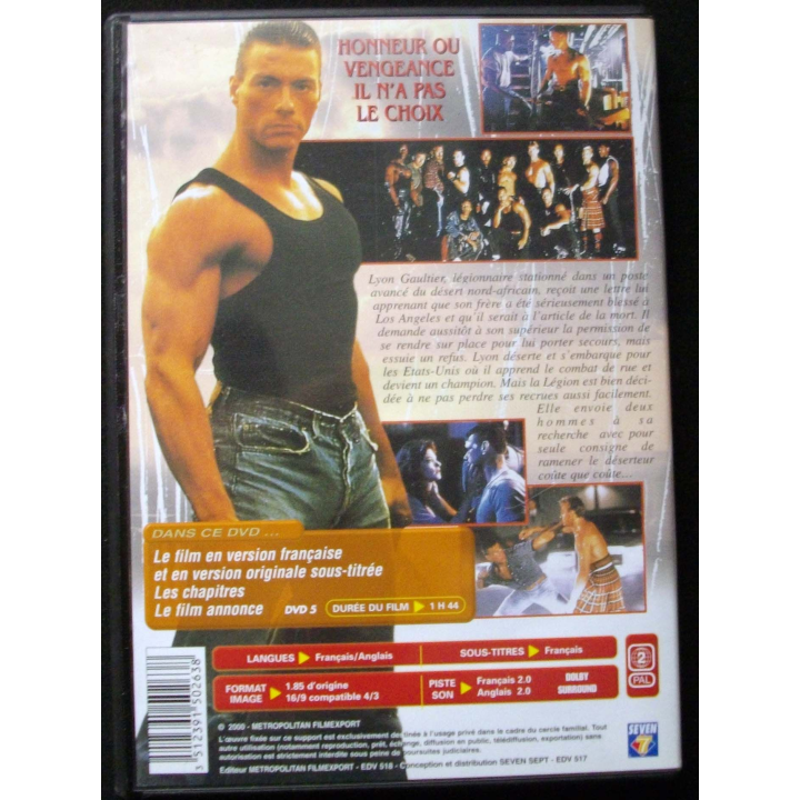 DVD intitulé " Full Contact " film avec Van Damme