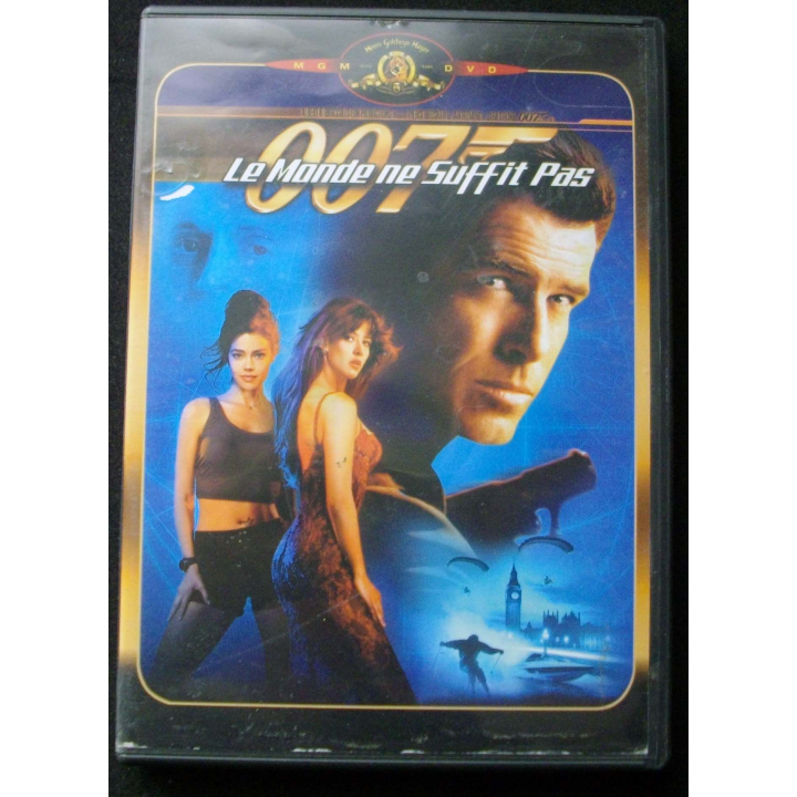 DVD intitulé " 007 le monde ne suffit pas " film de James bond avec Pierce Brosnan