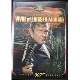 DVD intitulé " 007 vivre et laisser mourir " film de James Bond avec Roger Moore