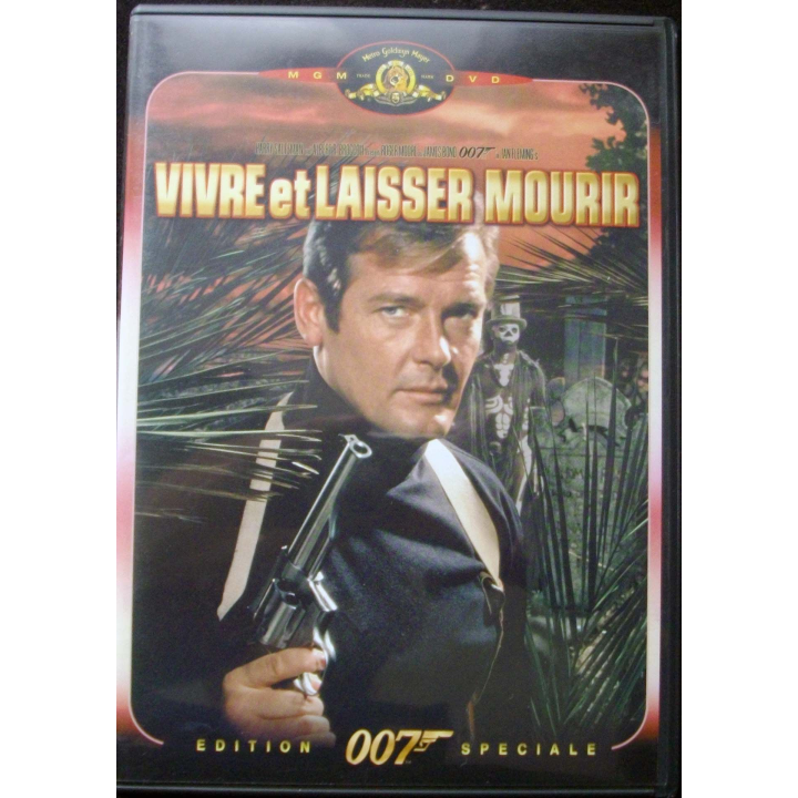 DVD intitulé " 007 vivre et laisser mourir " film de James Bond avec Roger Moore