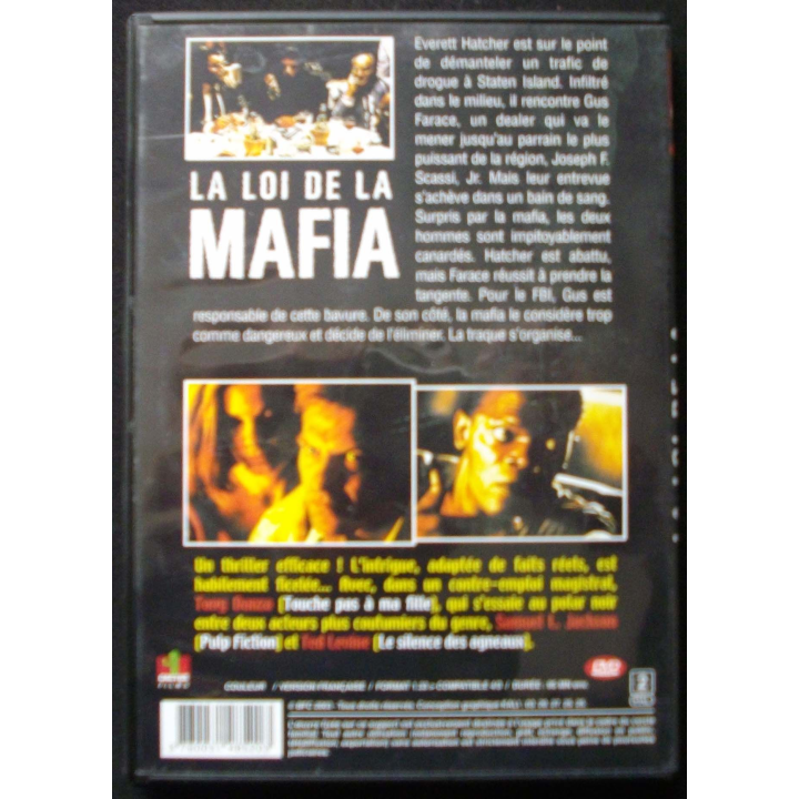 DVD intitulé " la loi de la mafia " film avec Samuel L. Jackson