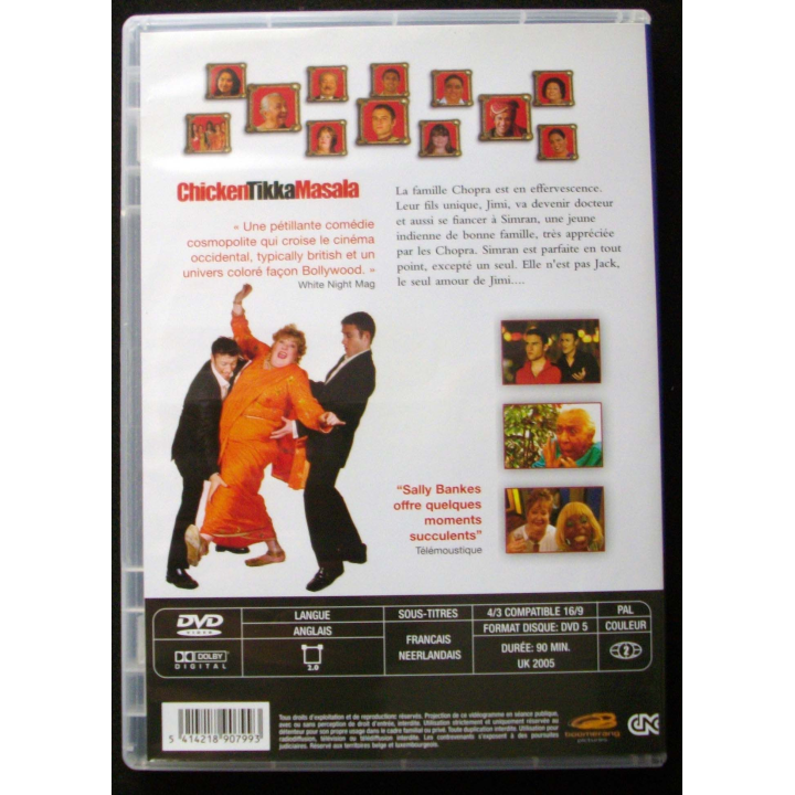 DVD intitulé " Chicken Tikka Masala " film comédie