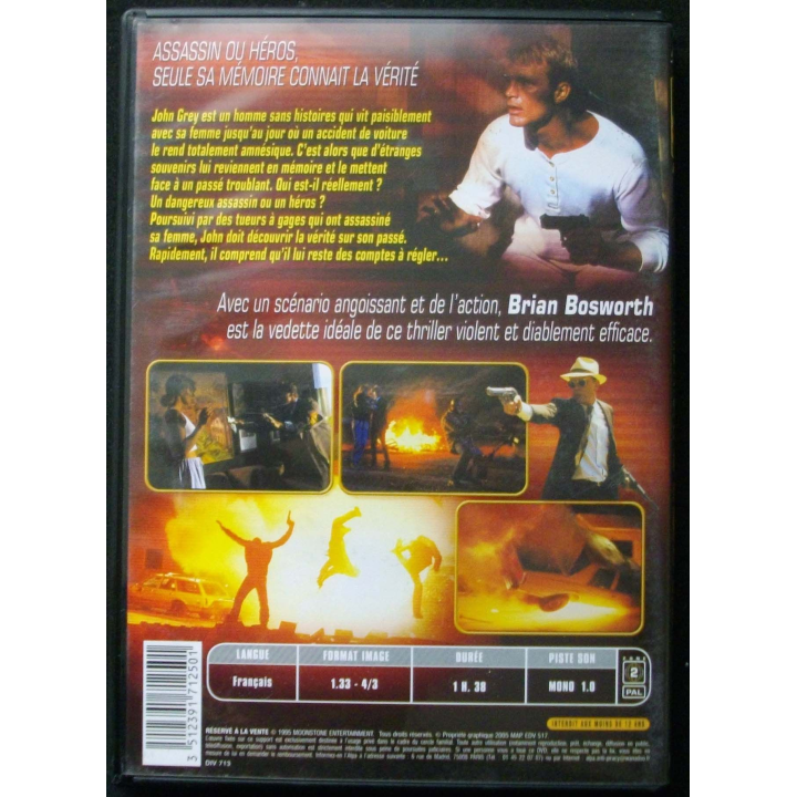 DVD intitulé " Midnight heat " film avec Brian Bosworth 