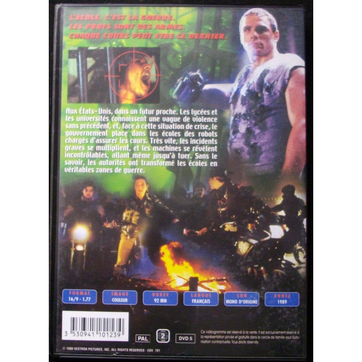 DVD intitulé " Class of 1999 " film de Mark L. Lester