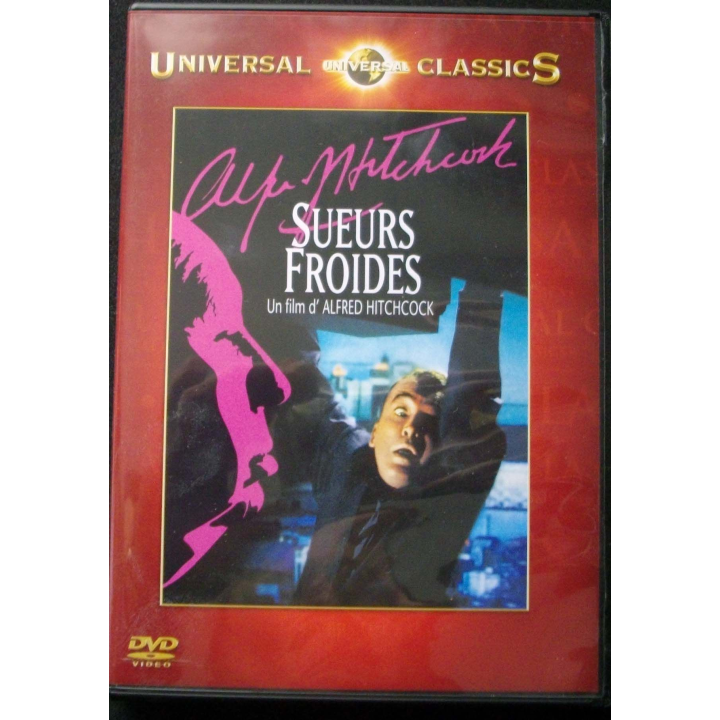 DVD intitulé " Sueurs froides " film d'Alfred Hitchcock