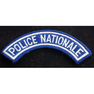 Insigne tissu de manche de la police nationale