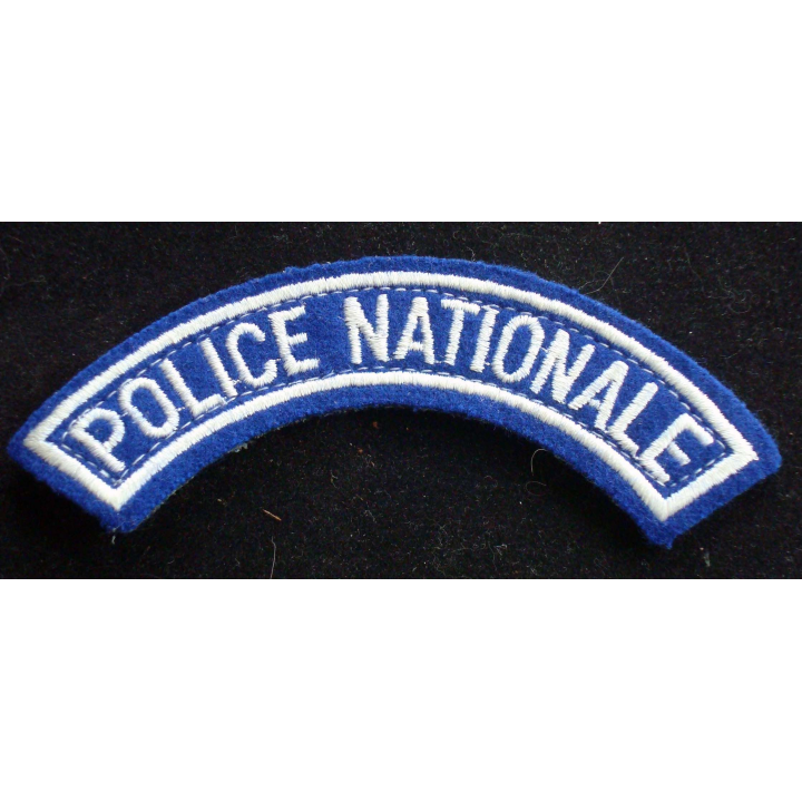 Insigne tissu de manche de la police nationale