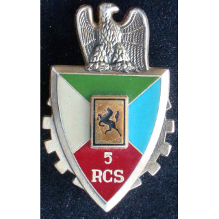 5° RCS de fabrication Delsart G. 2627 dos lisse centre relief bleu intense