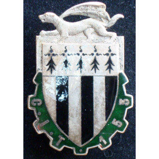 153° CIT Drago Paris G. 1247 en émail dos lisse à 2 boléros lisses