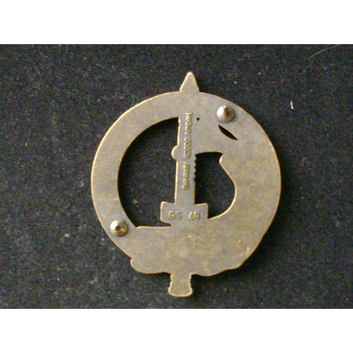 Brevet d'équipage subaquatique de fabrication Beraudy Vaure GS 48 tout bronze