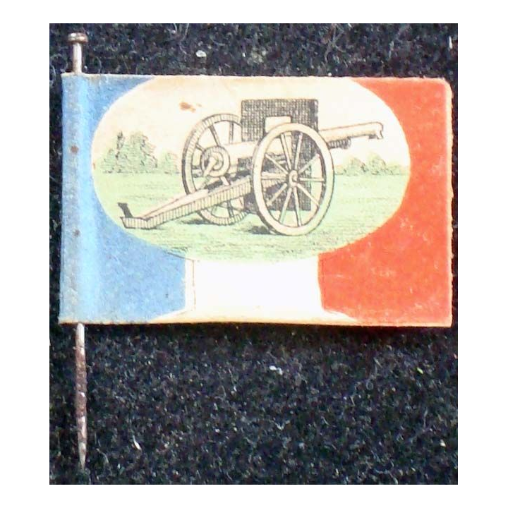 Insigne papier sur épingle du canon de 75 du Touring Club de France 1914-1915