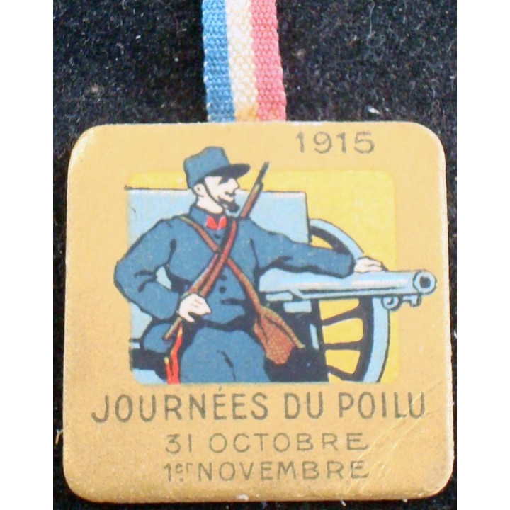 Insigne cartonné sur la journée du poilu 31 octobre 1° novembre 1915