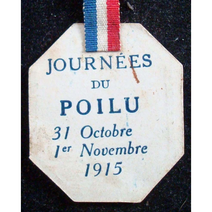 Insigne cartonné sur la journée du poilu 31 octobre 1° novembre 1915