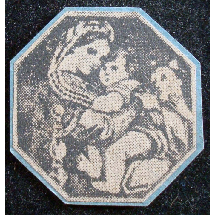 JOURNEE 1914 - 1918  :  insigne cartonné de la journée nationale des orphelins de la guerre