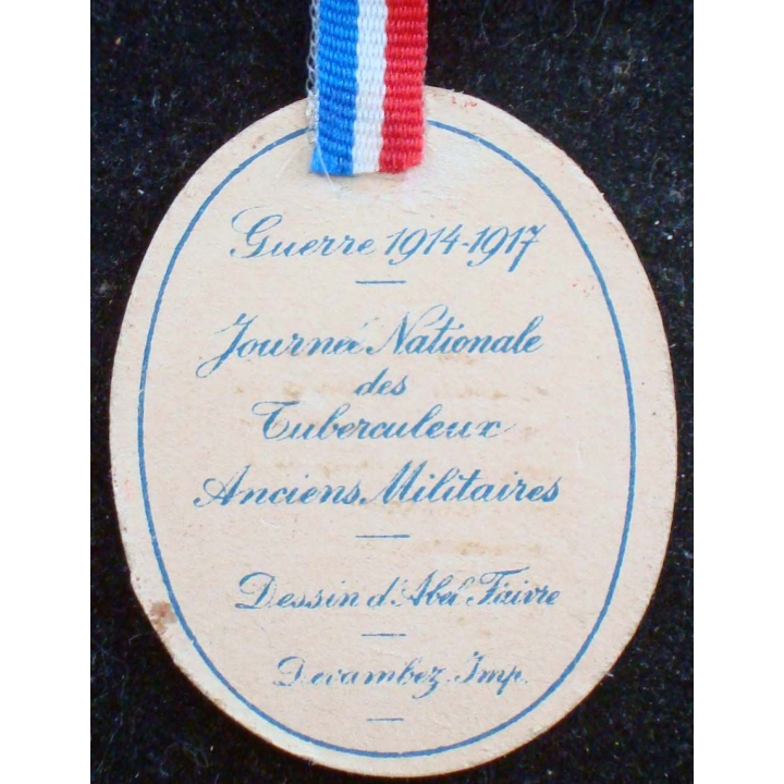 Journée nationale des tuberculeux anciens militaires de la guerre 1914 - 1917