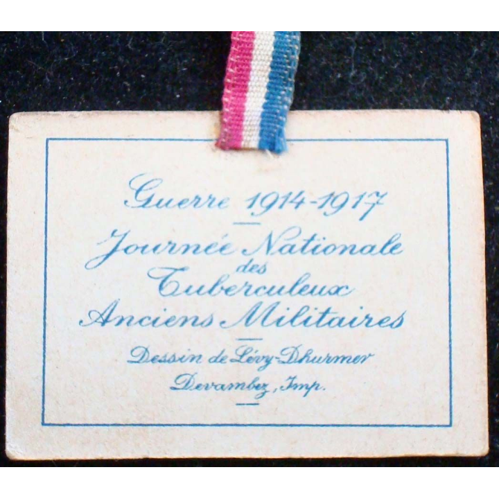 Journée nationale des tuberculeux anciens militaires de la guerre 1914 - 1917