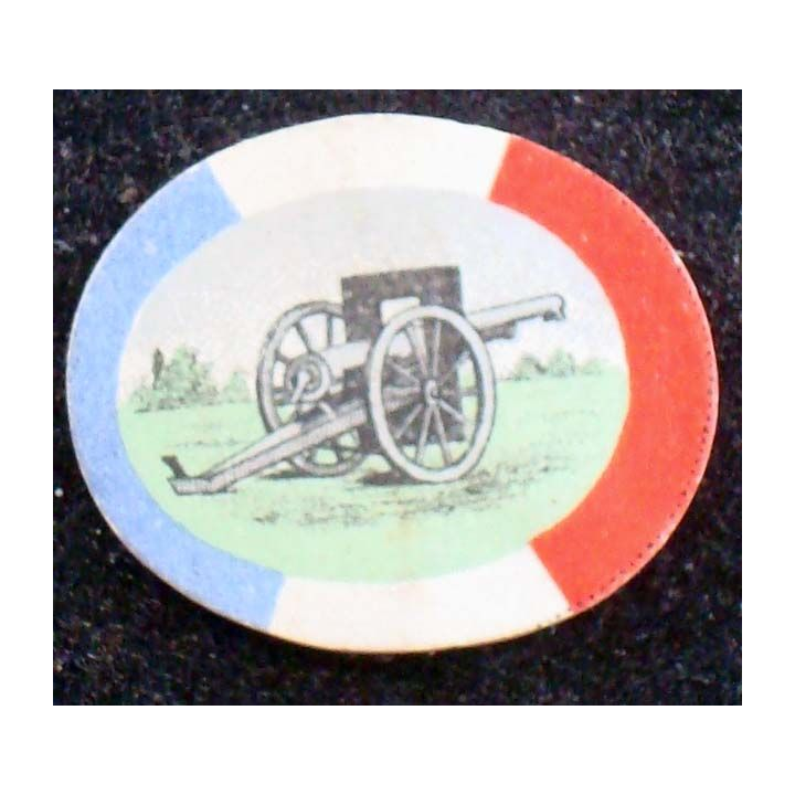 JOURNEE 1914 - 1918  :  insigne cartonné de la journée du 75 1914 - 1915