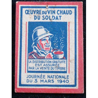 Journée nationale du 3 mars 1940 de l'oeuvre du vin chaud du soldat 