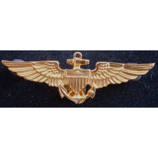 USA : insigne métallique de brevet de pilote de l'US navy