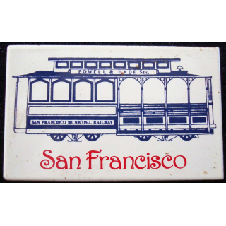 Magnet frigo représentant San Francisco municipal railway