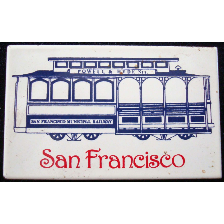 Magnet frigo représentant San Francisco municipal railway