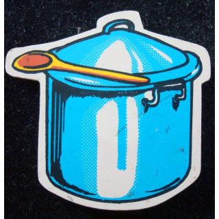 Magnet frigo représentant une cocotte minute en plastique dur