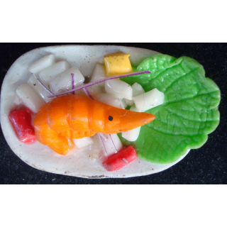 MAGNET FRIGO : magnet frigo représentant un plateau de langouste