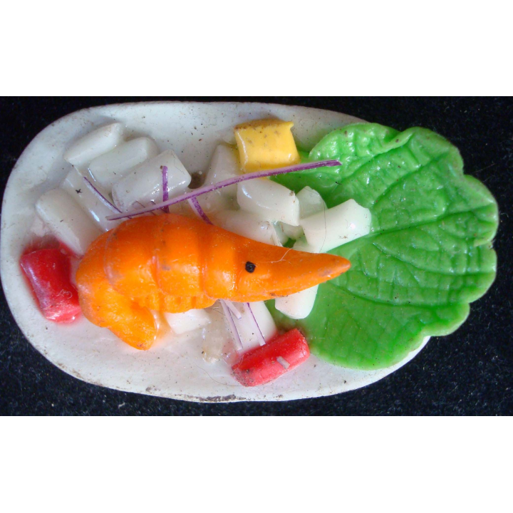 MAGNET FRIGO : magnet frigo représentant un plateau de langouste