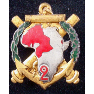 2° régiment d'artillerie coloniale de fabrication Drago H. 316 en émail