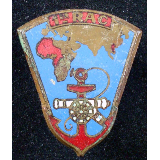4° régiment d'artillerie coloniale de fabrication Drago Romainville en émail épingle coupée