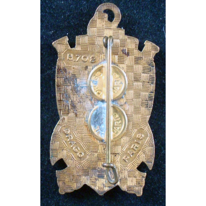 12° régiment d'artillerie antiaérienne de marine de fabrication Drago H. 708 en émail
