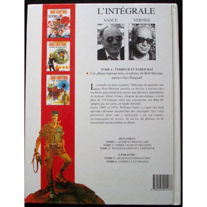 Bande dessinée l'intégrale de "Bob Morane Terreur et Samouraï" tome 4