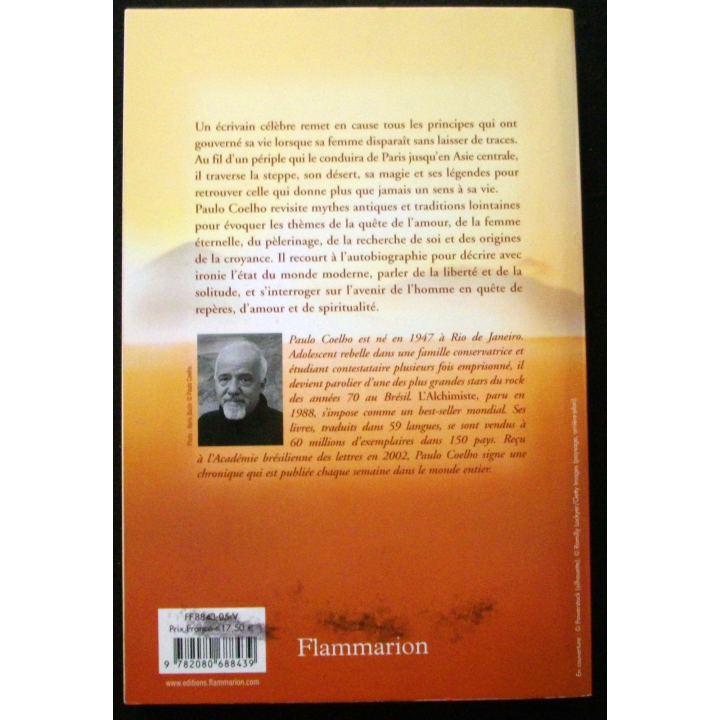 LIVRE : roman "le Zahir" de Paulo Coelho aux Editions Flammarion