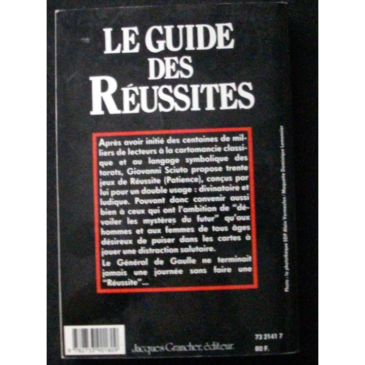 LIVRE : le livre des réussites de Giovanni Sciuto aux Editions Jacques Grancher