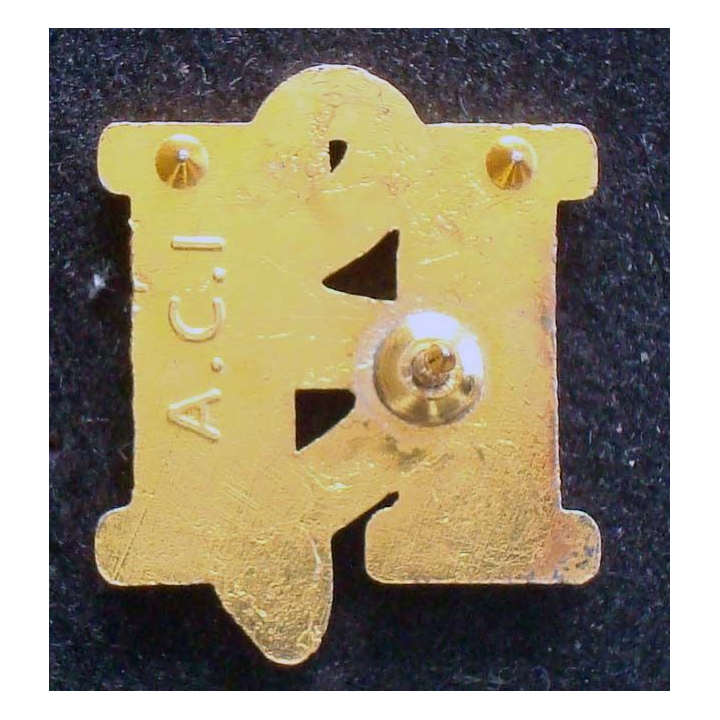 Pin's santé : pin's H ( Hôpital ?) de hauteur 2 cm de couleur rouge et bleue