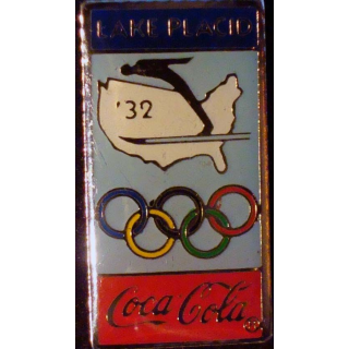 Pin's Coca Cola : pin's publicitaire de Coca Cola des jeux olympiques de Lake Placid 32