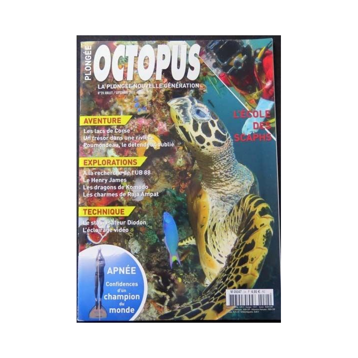 OCTOPUS N°24 juillet-septembre 2015 : superbe revue d'Octopus sur la plongée nouvelle génération