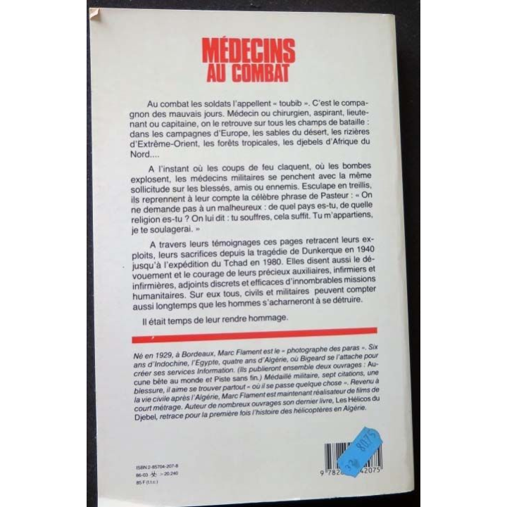 Médecins au combat écrit par Marc Flament aux éditions pygmalion